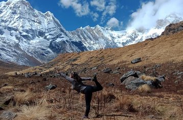 10 jours de trek yoga au camp de base de l’Annapurna au Népal