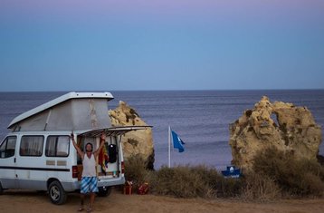8 Day Surf Intensive Campervan “Sardinha” Adventure Tour in Praia Azul and Santa Cruz, Portugal