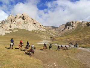 15 Day A Taste of Wilderness and Freedom: Kyrgyz Nomad Horse Riding Adventure from Osh to Bishkek