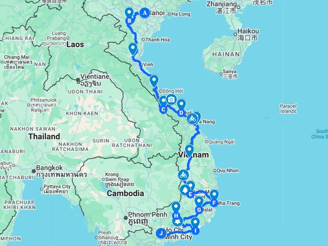 15 Day Ho Chi Minh Trail Guided Motorcycle Tour from Hanoi to Saigon ...