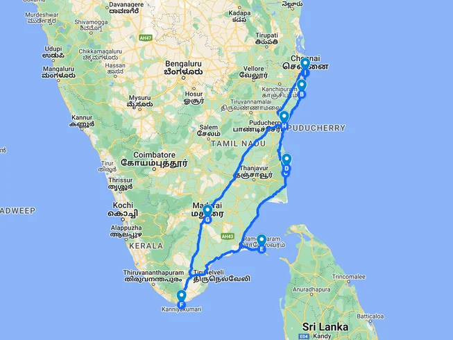 8 Day East Coast Trail Guided Motorcycle Tour From Chennai to Kanyakumari in India photo 3