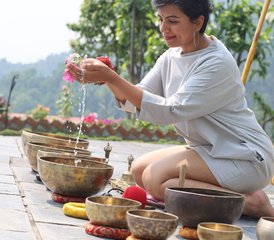 97 Tage Yoga, Achtsamkeit, Frieden, Natur und Entschleunigtes Leben in Hampi. Indien - Photo 1