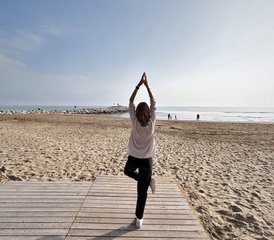 75 jours en retraite de yoga à Venice Beach, Vénétie, Italie - Photo 1