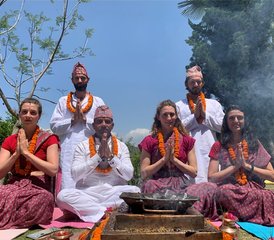 45 jours en formation avancée de professeur de yoga 500h à Chhaling, Bhaktapur, Népal - Photo 3