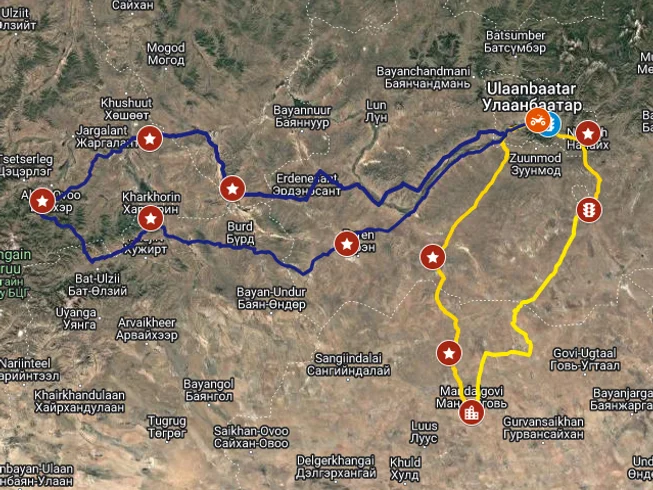 7 Day Easy Mongolia South Guided Enduro Motorcycle Tour with Off-roads and River Crossing photo 3