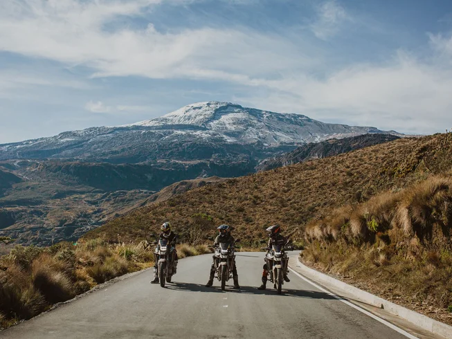 5 Day Mixed Terrain, Volcano, and Hot Spring: Guided Motorcycle Adventure in the Colombian Andes