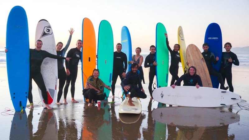 6 Day Surf Sessions for All Levels with Relaxing Yoga Practices in Aourir, Agadir