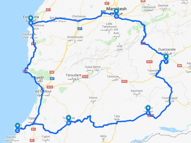 8 Days Guided ‘Surf and Turf’ Motorcycle Tour in Morocco photo 3