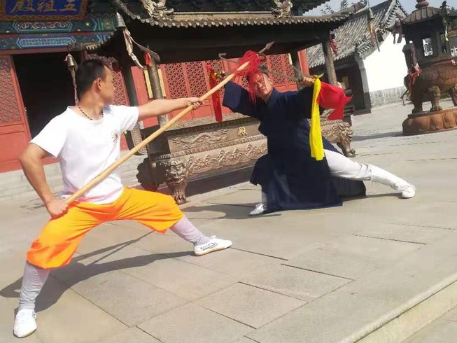 Leg strength side split flexibility shaolin kung-fu wushu training] 
