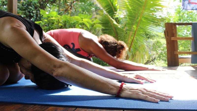 Jamaican yoga instructor 