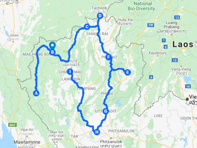 10 Day Best of the North Guided Motorcycle Tour in Thailand photo 3
