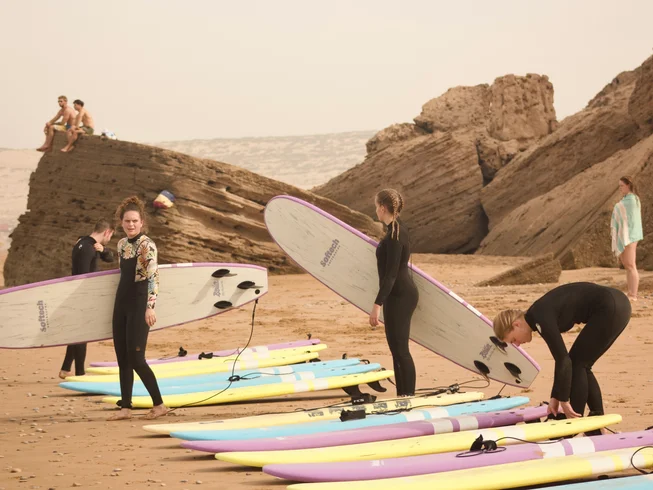7 Day Surf And Yoga Package With Personalized Beginner Surf Coaching In Tamraght Morocco