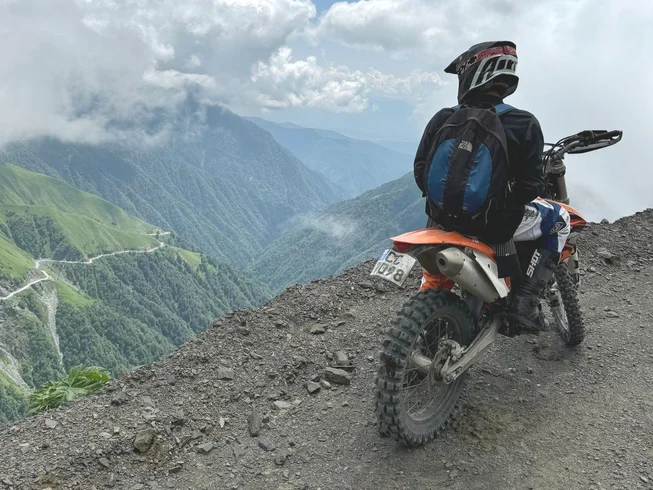 6 Day Guided Enduro Motorcycle Tour through Tusheti Alps and Kakheti Vine Region in Georgia photo 5