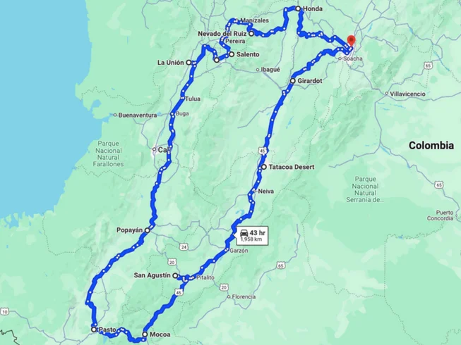 13 Day Guided Motorcycle Tour of Central and Southern Colombia photo 3