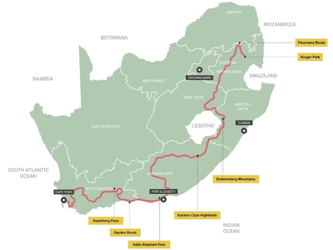 14 Day Seascapes, Switchbacks, Safaris: Guided motorcycle tour to Kruger National Park, South Africa photo 3