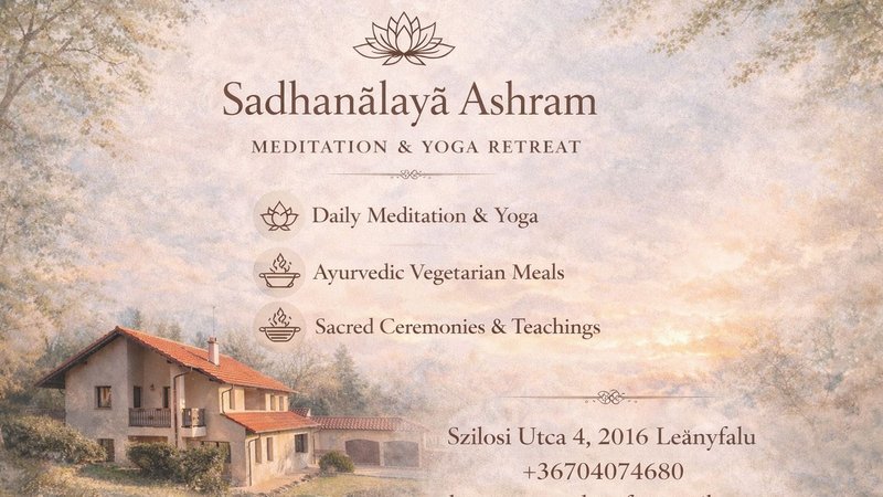 7 Tage Authentisches Yoga- und Meditations-Ashram-Retreat nahe Budapest, Ungarn