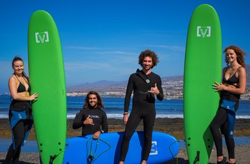 3 Tage Surf Camp im Single Fin Hostel im Süden von Teneriffa, Spanien
