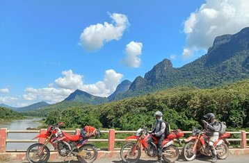 4 Tage unberührte Dirt-Bike geführte Motorrad-Tour in Laos