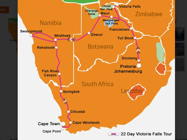 23 Day Victoria Falls Guided Motorcycle Tour in South Africa, Botswana, Zimbabwe, Namibia photo 3