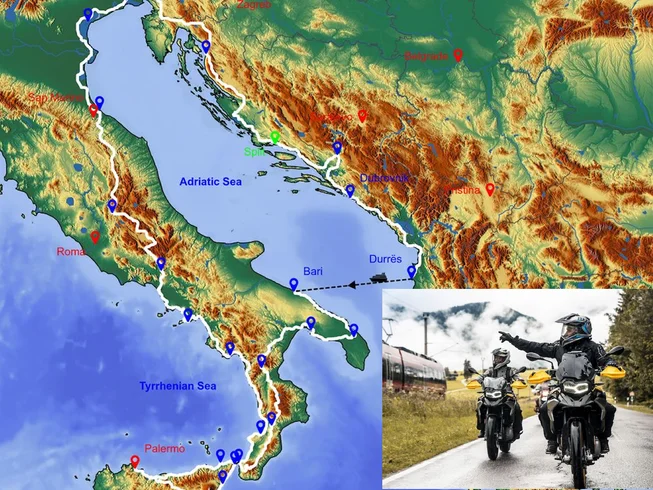 23 Day Split, Croatia, Montenegro, Albania and Sicily, Amalfi Coast Italy Guided Motorcycle Tour photo 3
