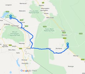3 Tage Tsavo East und Amboseli Road Safari in Kenia - Photo 3