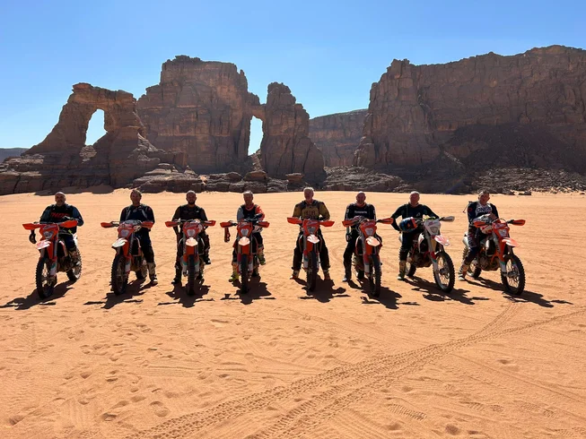 8 Day Magic of Tadrart Acacus: Guided Enduro Motorcycle Tour in the Sahara Desert, Southeast Algeria
