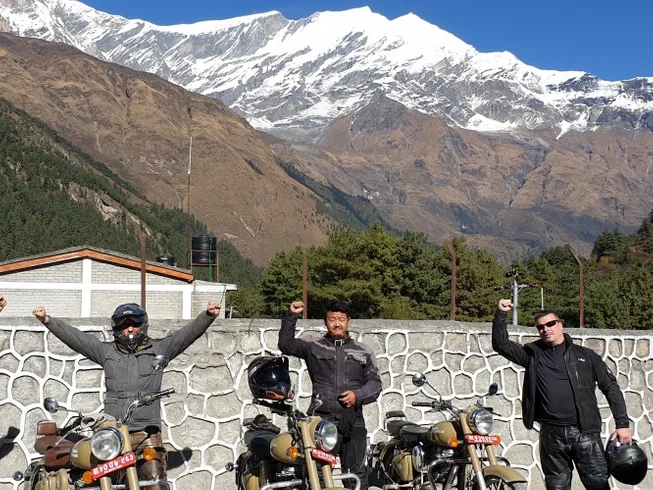 13 Day Guided Upper Mustang Motorcycle Tour with Royal Enfield Himalayan Bike in Nepal