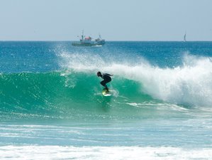 15 jours avec guide de surf à Praia da Areia Branca, région centrale, Portugal